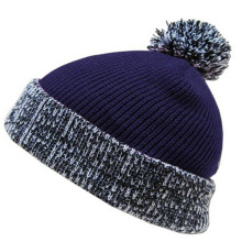 Fashion Jacquard Knitted Beanies with Top Ball